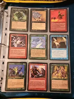 Vintage Magic The Gathering Binder Collection Card Lot MTG 1993-2003 - Image 3