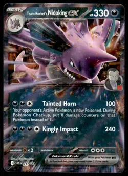 Pokemon TCG SV: Promo Cards #217 Team Rocket's Nidoking EX NM - Image 1