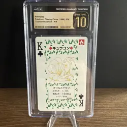 1996 Pokemon Toyota Netz Deck Playing Cards Ninetails CGC Pristine 10 - Image 1