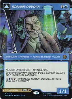 MTG Norman Osborn (Borderless) (220) | NM Foil | Spider-Man {SPM} - Image 2