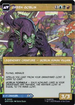 MTG Norman Osborn (Borderless) (220) | NM Foil | Spider-Man {SPM} - Image 3