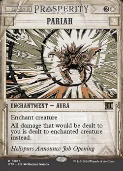 1x Pariah - Extended Art Showcase NM Eng MTG - OTJ : Breaking News - Image 1