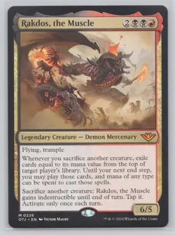 Rakdos, the Muscle Normal M Outlaws of Thunder Junction 226 NM - Image 1