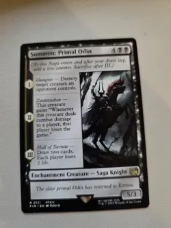 MTG, Summon: Primal Odin NM 121 Final Fantasy Regular - Image 1