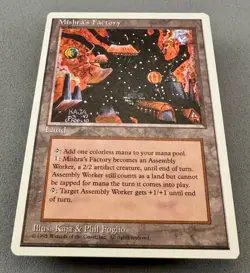 Mishra's Factory MTG 4th Edition Regular-Light Play NM-Vintage Magic - Image 3