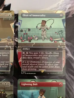Magic MTG Fallout Secret Lair Lot Lightning Bolt 1638, Steelshapers Gift 1632 - Image 3