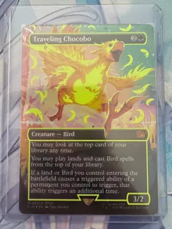 Traveling Chocobo (Borderless) (Neon Ink Yellow) Final Fantasy Foil - Image 2