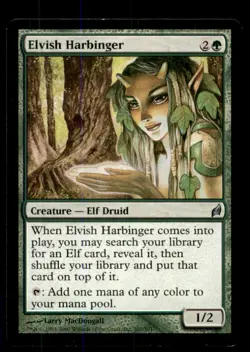 MTG Elvish Harbinger LP Light Play Lorwyn [3106] - Image 1