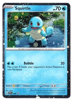 HD COSMOS HOLO Squirtle 048 - Pokemon 151 Black Star Promo (F) - Image 1
