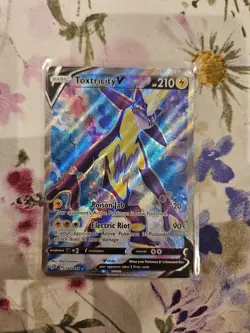 Pokemon TCG Toxtricity V 182/192 Rebel Clash Full Art Ultra Rare Holo .. - Image 1