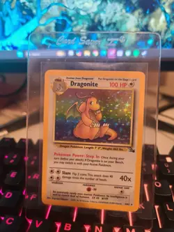 Pokemon TCG - Fossil - Dragonite - Holo - Excellent Condition - Image 1