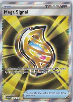 Pokemon Mega Signal 171/132 Mega Evolutions Ultra Rare Full Art LP - Image 1