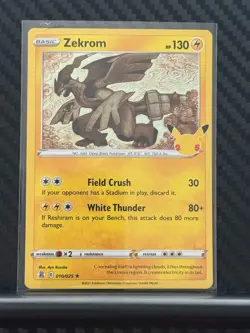 Zekrom 010/025 Holo Rare - 2021 Pokemon Celebrations 25th Anniversary NM - Image 1