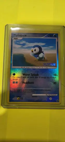 Pokemon Tcg Piplup 71/100 Reverse Holo Platinum Stamped Burger King - Image 3