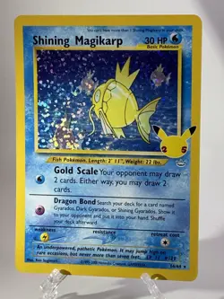 Pokemon TCG Shining Magikarp 66/64 Holo Celebrations Classic Collection 2021 NM - Image 1