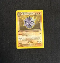 Pokemon Neo Destiny 1st Edition Dark Pupitar 38/105 Non-Holo Mp - Image 1