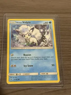 Pokemon TCG Alolan Vulpix 21/145 Guardians Rising - Image 1