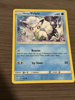 Pokemon TCG Alolan Vulpix 21/145 Guardians Rising - Image 2