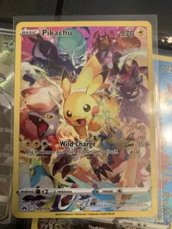 Pokemon Pikachu TCG Crown Zenith Full Art Secret Rare 160/159 NM Condition - Image 1