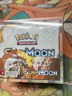 Pokemon Sun and Moon Base Set Booster Box - Factory Sealed With Acrylic Case - Image 3