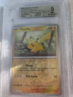 2024 Pikachu Pokemon Costco Tin Promo Scarlet And Violet 151 BGS 9 - Image 1