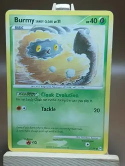 HP Burmy Sand Cloak 57/99 Platinum Arceus Pokemon TCG - Image 1