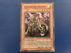 Yuguoh Chaosrider Gustaph - IOC-018 Super Rare 1st Edition LP - Image 1