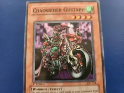 Yuguoh Chaosrider Gustaph - IOC-018 Super Rare 1st Edition LP - Image 2