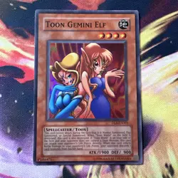 Yu-Gi-Oh! Toon Gemini Elf Duelist League Prize DL6-EN001 Limited Super Rare - LP - Image 1
