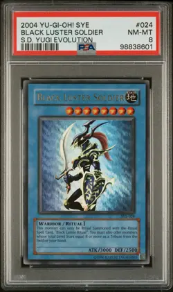 2004 Yugioh Black Luster Soldier Starter Deck Yugi Evolution PSA 8 NM - Image 1