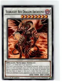 Yu-Gi-Oh! Scarlight Red Dragon Archfiend Rare DPDG-EN031 Lightly Played 1st - Image 1