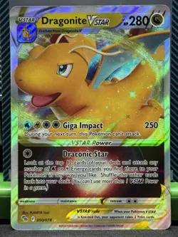 Pokemon TCG Dragonite VSTAR Holo Ultra Rare Card 050/078 Pokemon Go NM - Image 1