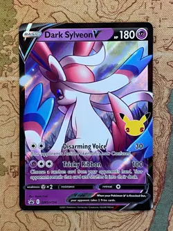 Pokemon Card TCG - Dark Sylveon V SWSH134 Black Star Promo Celebrations NM - Image 1