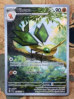 Pokemon Card TCG - Vibrava 206/191 Illustration Rare Surging Sparks Near Mint - Image 2