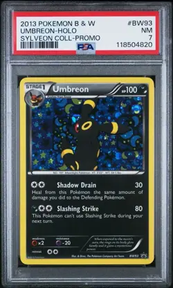 Pokemon XY Black Star Promo Umbreon #BW93 Holo Foil Card PSA7 - Image 1