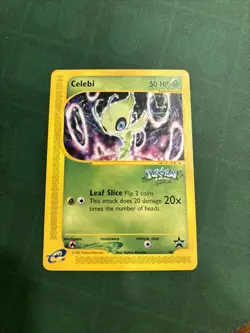 Pokemon 2002 Celebi Rare Black Star Promo Card #50 Ever Movie eReader. NM - Image 1