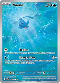 Pokemon Card TCG - Phione 175/167 Illustration Rare Twilight Masquerade NM - Image 1