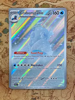 Pokemon Card TCG - Crabominable 149/142 Illustration Rare Stellar Crown NM - Image 1