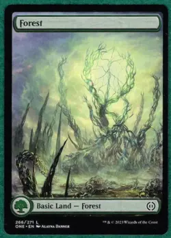 Forest (Full Art) - Phyrexia: All Will Be One #266 - Magic: The Gathering Card - Image 1