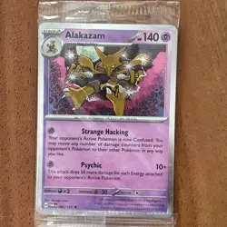 Alakazam Holo Pokemon TCG Card 082/167 Twilight Masquerade Cosmos. Promo, Sealed - Image 1