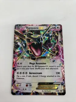 Rayquaza EX Shiny Holo Black Star Promo Card XY69 HP Ships fast - Image 1