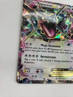 Rayquaza EX Shiny Holo Black Star Promo Card XY69 HP Ships fast - Image 5