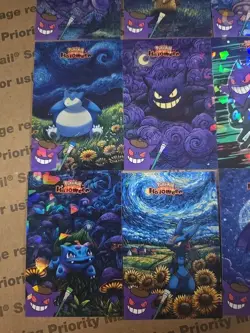Pokemon 2025 Database Halloween Set Of 9 Cards Cracked Ice Holo (Peru) - Image 3