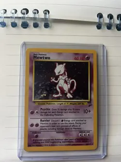 Mewtwo 10/130 Base Set 2 2000 Holo Rare WOTC Pokemon Card TCG - Image 1