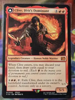 Clive, Ifrit’s Dominant 133 R NM MTG - Universes Beyond Final Fantasy EN - Image 1