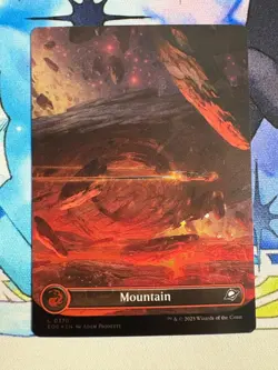 2025 MTG Edge Of Eternities Mountain Galaxy Foil #370 - Image 1
