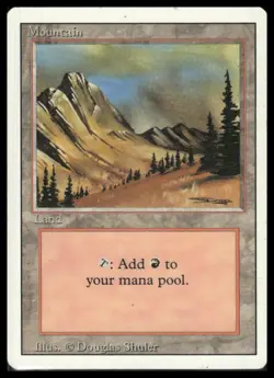 Magic The Gathering Revised Mountain (Arabian Nights) - Image 1