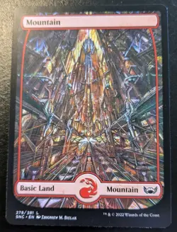 Mountain (Full Art) 278/281 SNC Land Streets Of New Capenna Magic: The Gathering - Image 1