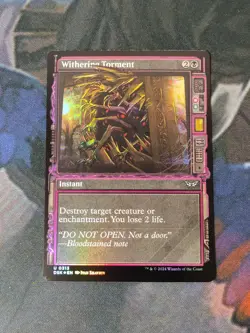 Withering Torment - Foil Showcase | 7% Off 2+ | Duskmourn | NM | MTG - Image 1