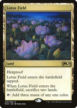 Lotus Field [Core Set 2020] Lightly Played Foil - Image 1